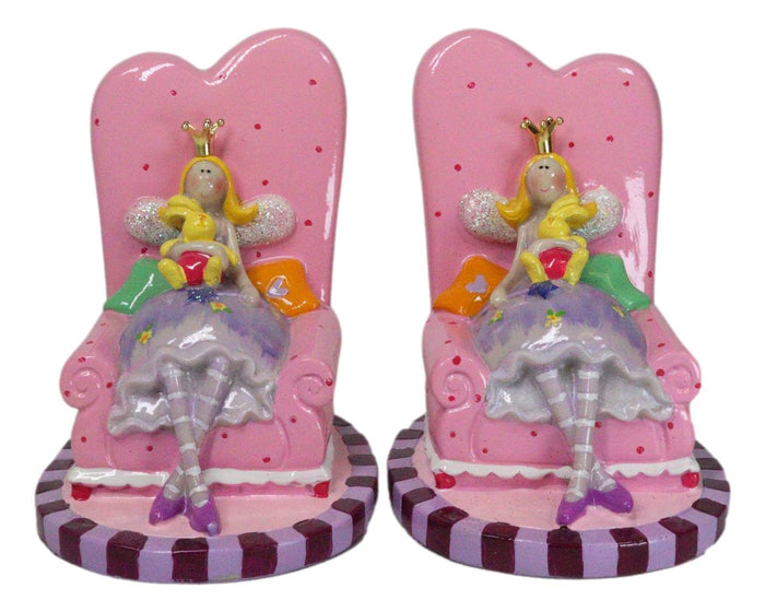 ebros gift Pink Whimsical Fairy Queen Sitting On Giant Sofa Money Coin Savings Piggy Bank