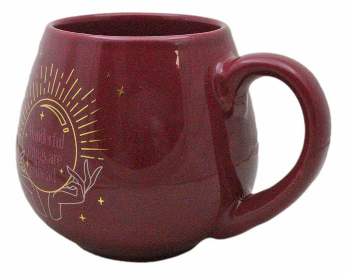 Ebros Gift Pink Wicca Fortune Teller Psychic Gazing Ball Heat Color Changing Ceramic Mug