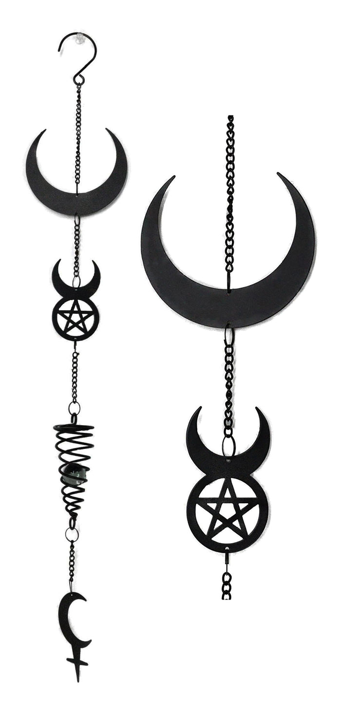 ebros gift Primal Instincts Lilith Moon Astrology Pentagram Spiral Wall Hanging Decoration