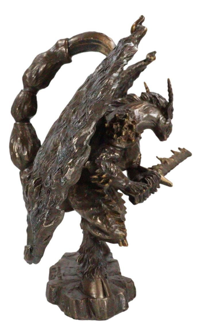 Ebros Gift Primordial Khaos Goddess Chaos With Scorpion Tail And Flame Blade Figurine