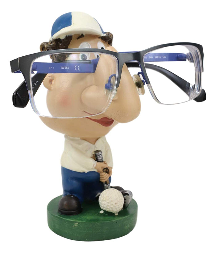 ebros gift Pro Golfer Putting Golf Novelty Gifts Eyeglass Spectacle Holder Decor Statue
