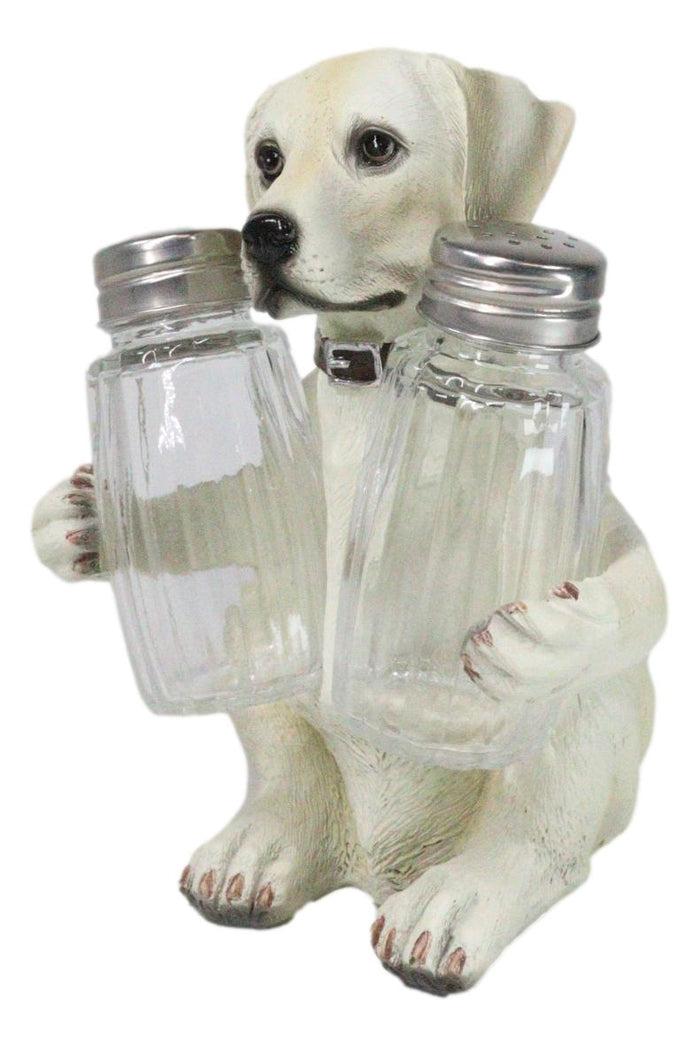 Ebros Gift Pup And Spice Wide Eyed Cute Labrador Puppy Dog Glass Salt & Pepper Shakers Set