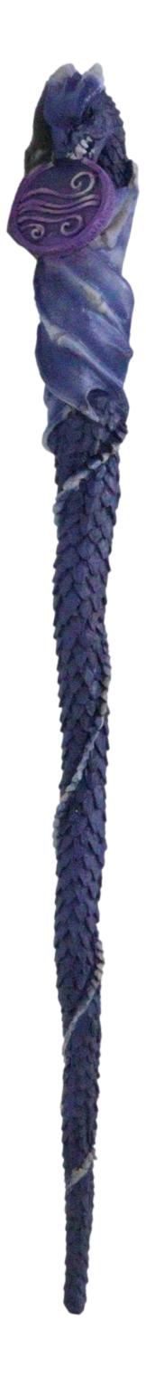 Ebros Gift Purple Air Wind Gust Drake Elemental Dragon Fantasy Cosplay Magic Wand 14" L