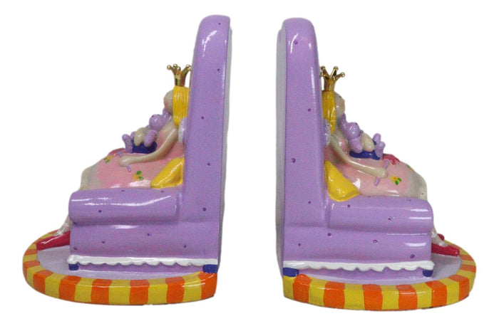 Ebros Gift Purple Whimsical Fairy Queen Sitting On Giant Sofa Money Coin Savings Piggy Bank