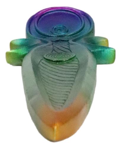 Ebros Gift Rainbow Wiccan Yoga Spiral Moon Goddess Divine Feminine Incense Burner Figurine