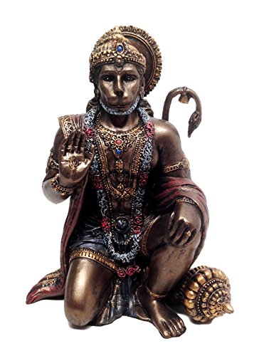 ebros gift Ramayana Hanuman Monkey Hindu God Decorative Figurine 6"H Altar Sculpture