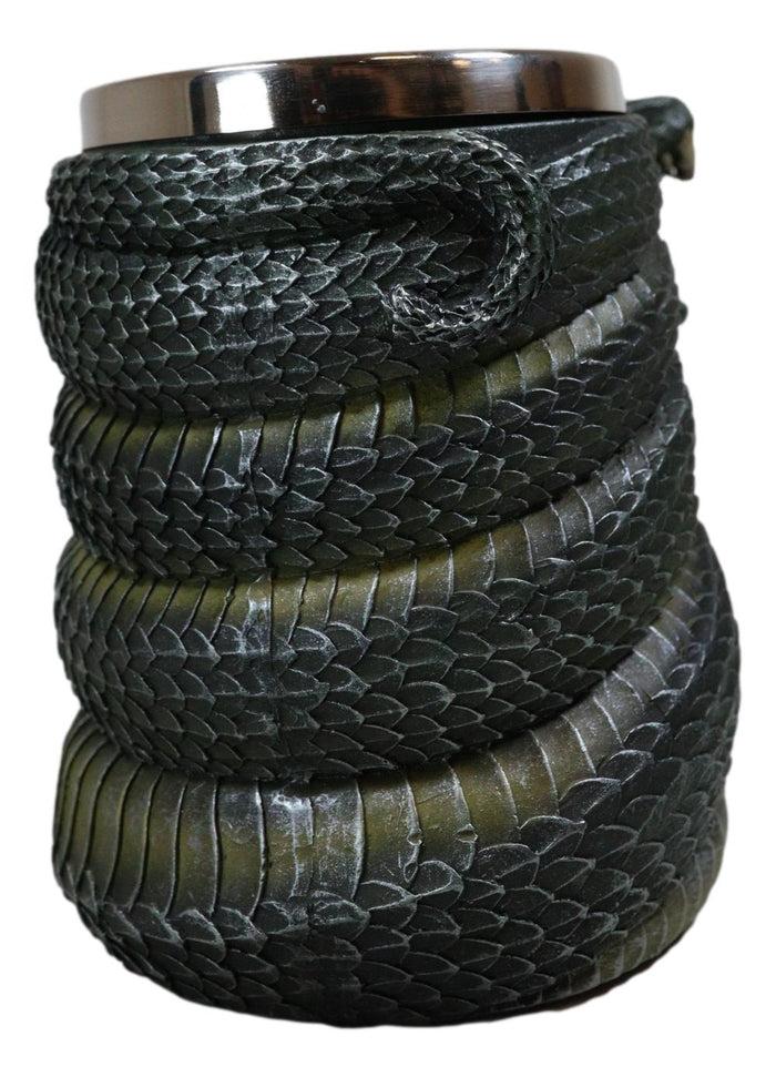 Ebros Gift Realistic Ferocious Slithering Serpent Snake With Venomous Fangs Coffee Mug Cup