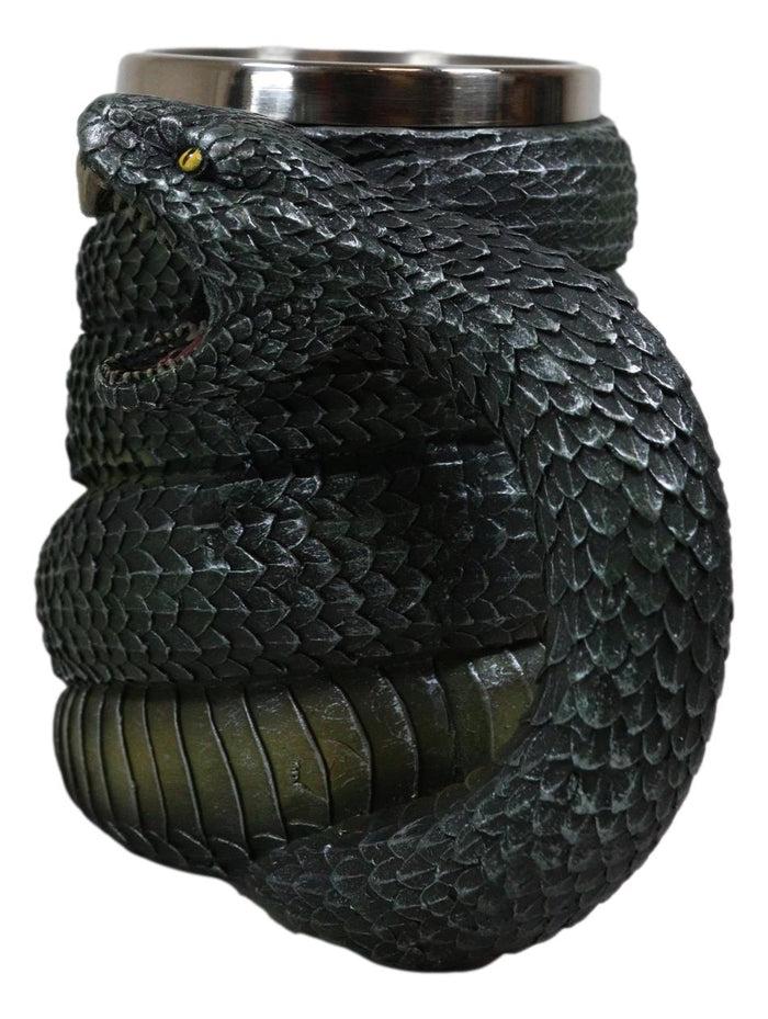 Ebros Gift Realistic Ferocious Slithering Serpent Snake With Venomous Fangs Coffee Mug Cup