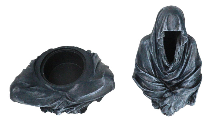 Ebros Gift Reaper Of Souls Grim Reaper In Hooded Cloak Backflow Incense Cone Burner Statue