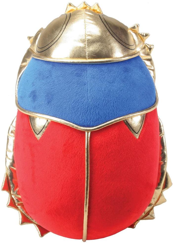 ebros gift Red Blue and Gold Egyptian Dung Beetle Scarab Stuffed Plush Doll