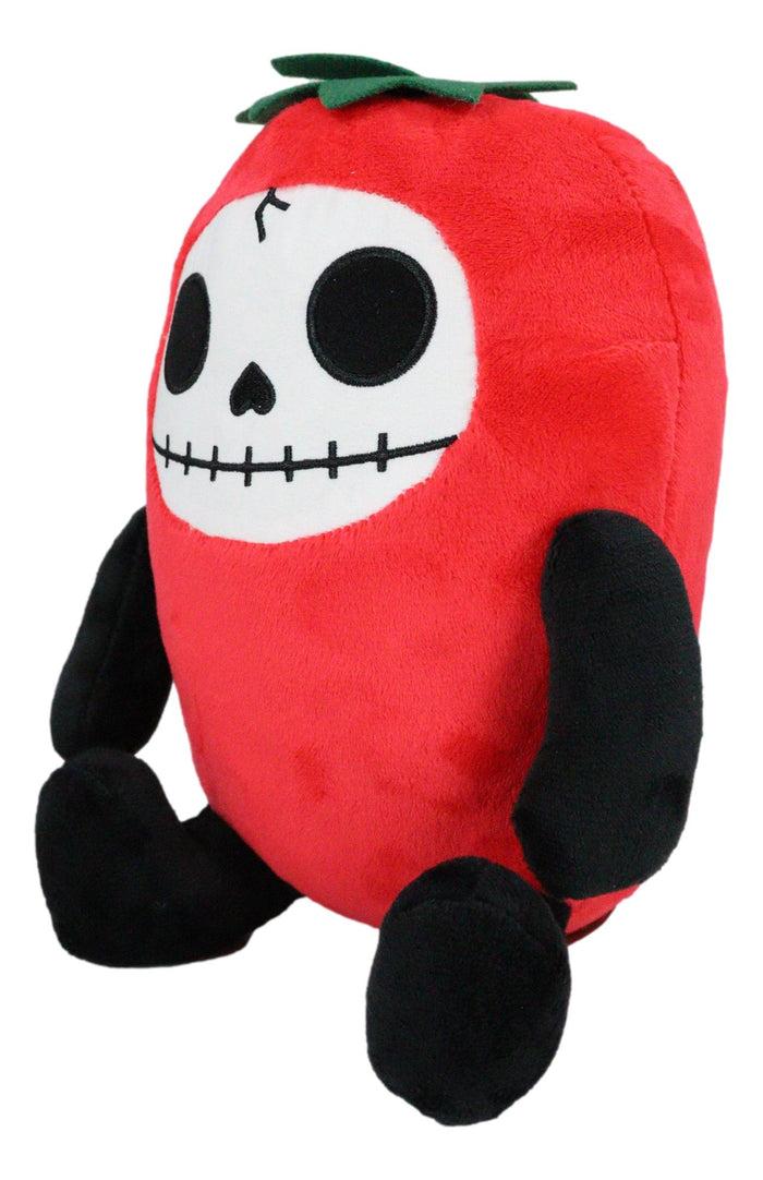 Ebros Gift Red Hot Chilito Pepper Furrybones Skeleton Plush Toy Doll 8.5"H Furry Bones