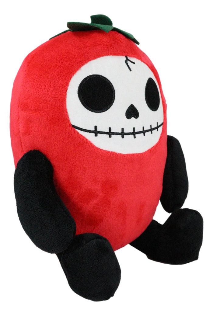 Ebros Gift Red Hot Chilito Pepper Furrybones Skeleton Plush Toy Doll 8.5"H Furry Bones