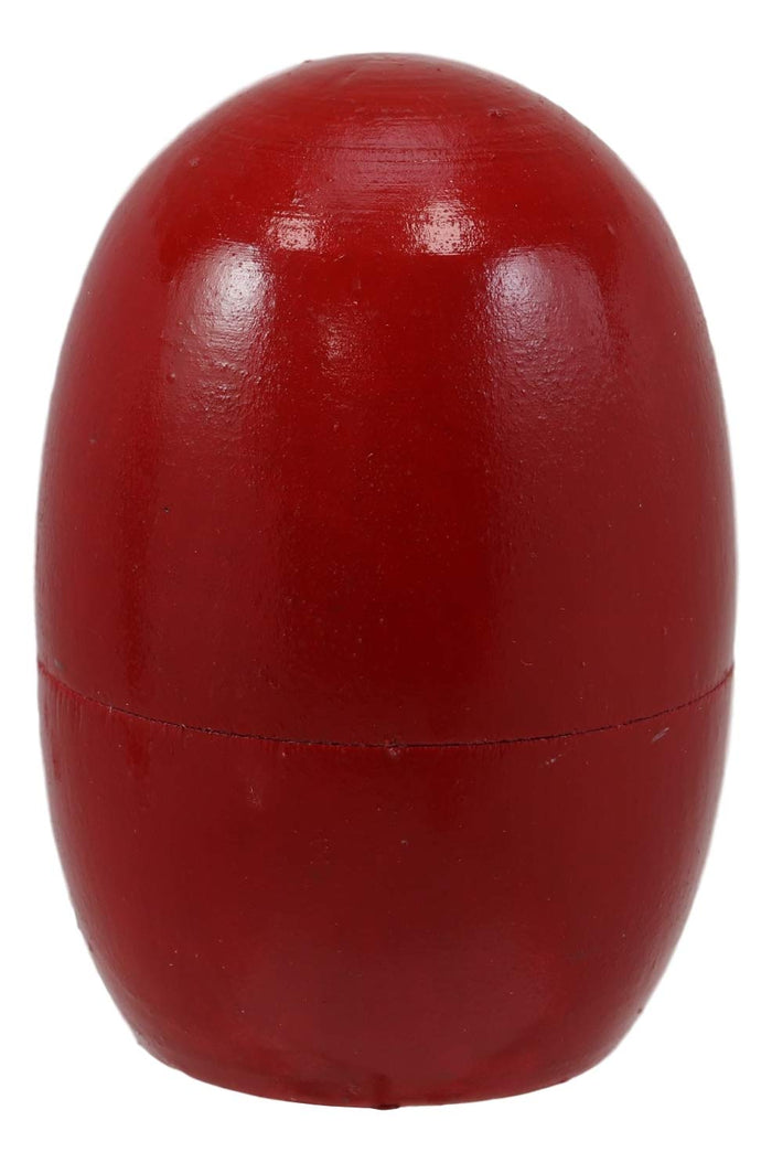 Ebros Gift Red Japanese Samurai Wooden Stacking Matryoshka Nesting Dolls 5 Piece Set Toy