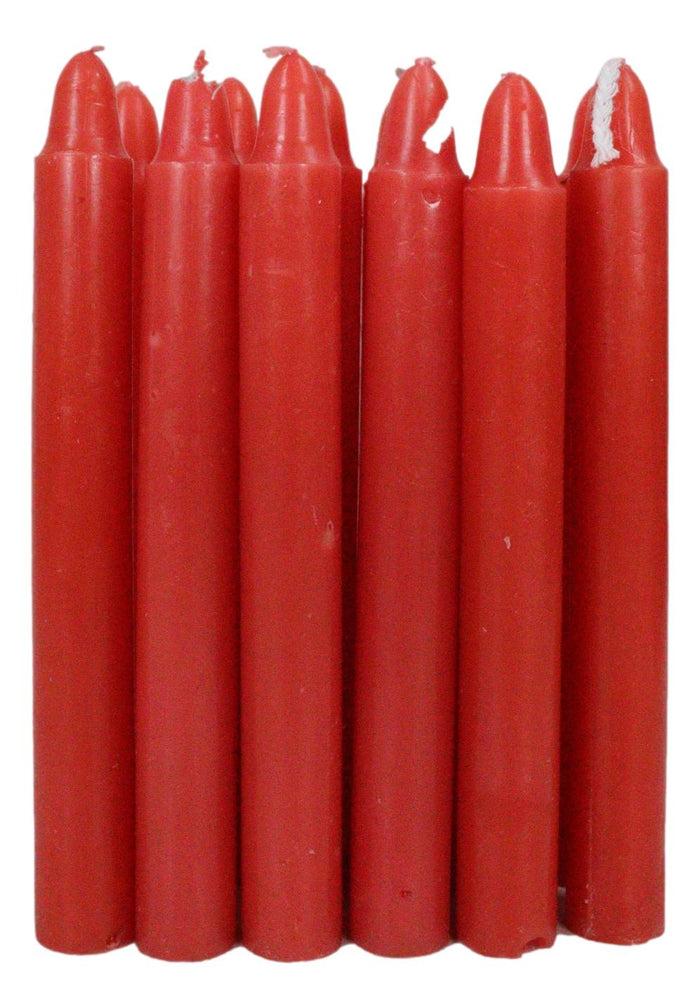 Ebros Gift Red Love Romance Pack Of 12 Wicca Occult Witch Ritual Spell Chime Candles