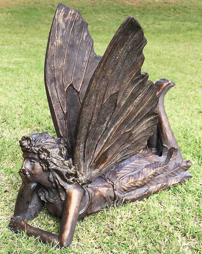 Ebros Gift Resting Beautiful Queen Fairy Statue Elegant Home Garden Outdoor Decor Figurine