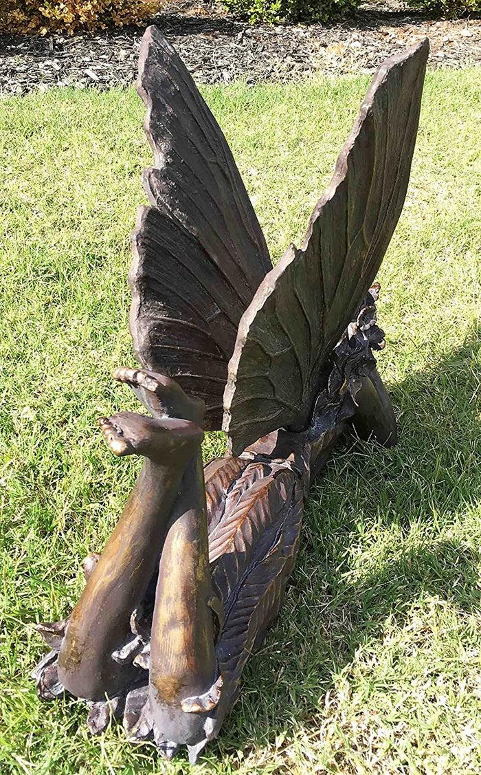 Ebros Gift Resting Beautiful Queen Fairy Statue Elegant Home Garden Outdoor Decor Figurine
