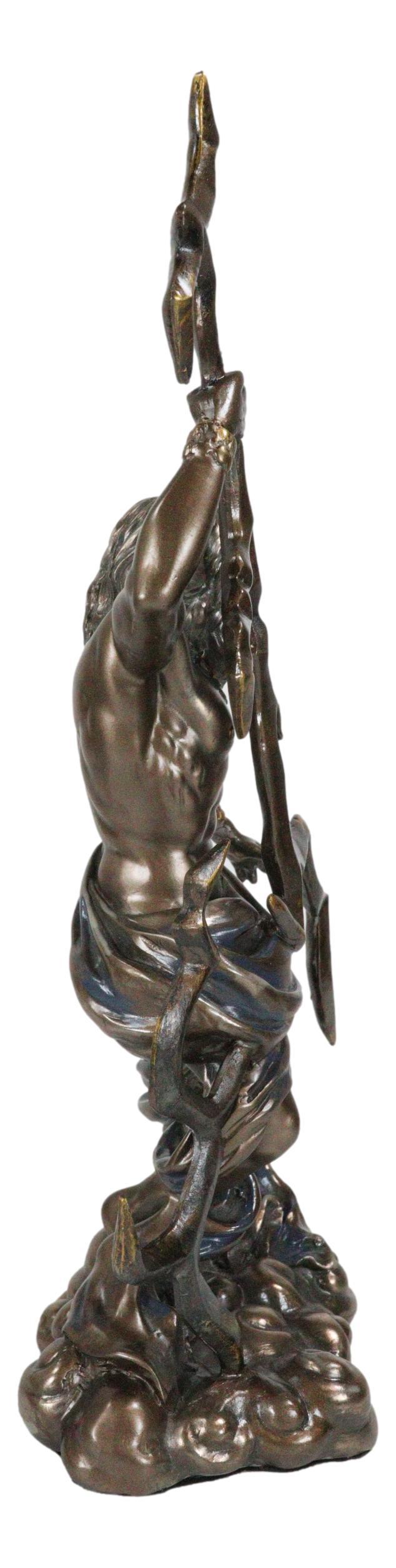 Ebros Gift Roman Greek King Of Olympus God Zeus Jupiter Holding Lightning Bolt Figurine