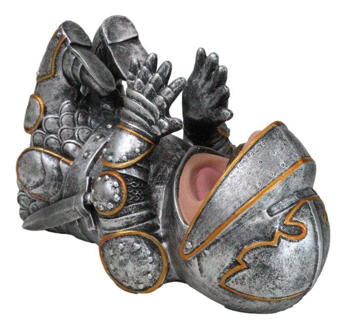 ebros gift Royal Knight Suit of Armor Wine Guzzler Holder Kitchen Decor Resin Figurine