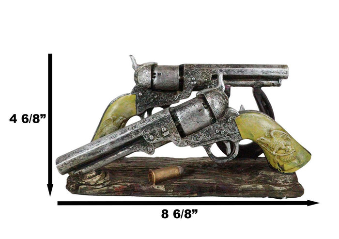 Ebros Gift Rustic Country Double Six Shooter Pistols Western Cowboy Envelope Napkin Holder