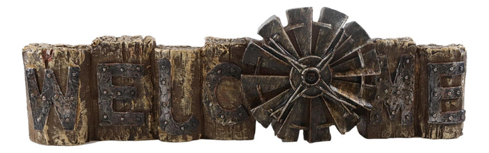 Ebros Gift Rustic Country Farm Irrigation Windmill Welcome Wall Decor Or Desktop Plaque