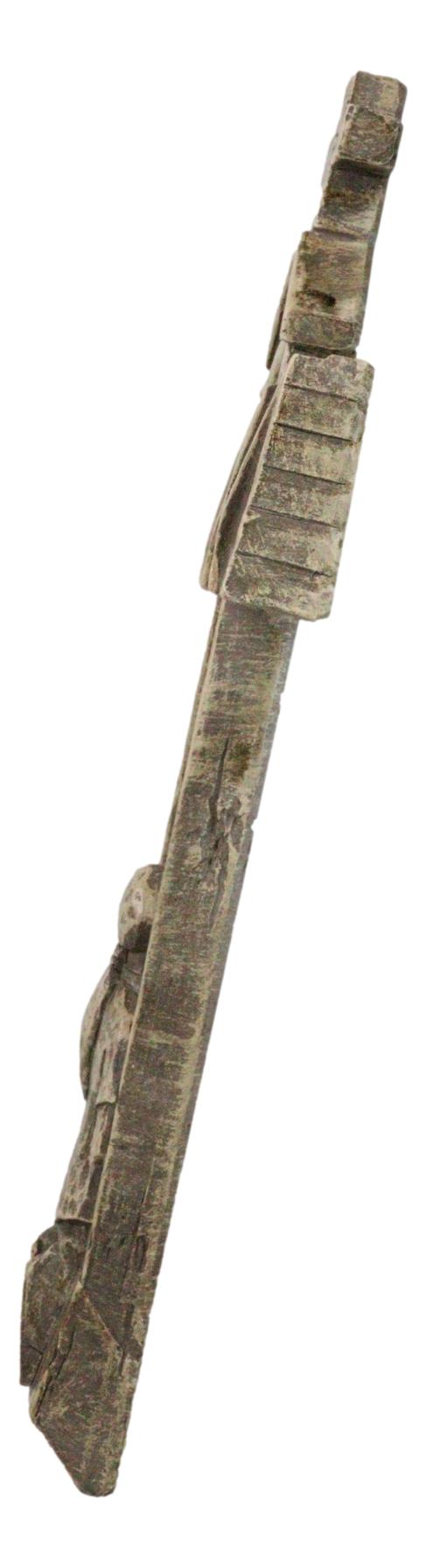 Ebros Gift Rustic Faux Stone Church House Of Prayer Kneeling Girl Confirmation Wall Cross