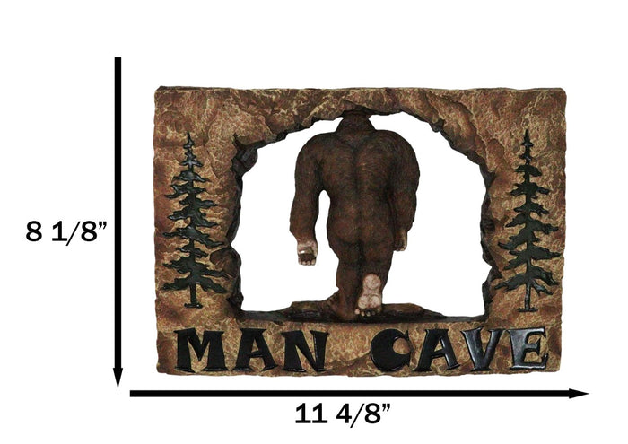 Ebros Gift Rustic Forest Sasquatch Big Foot By Pine Trees Entering Man Cave Wall Decor