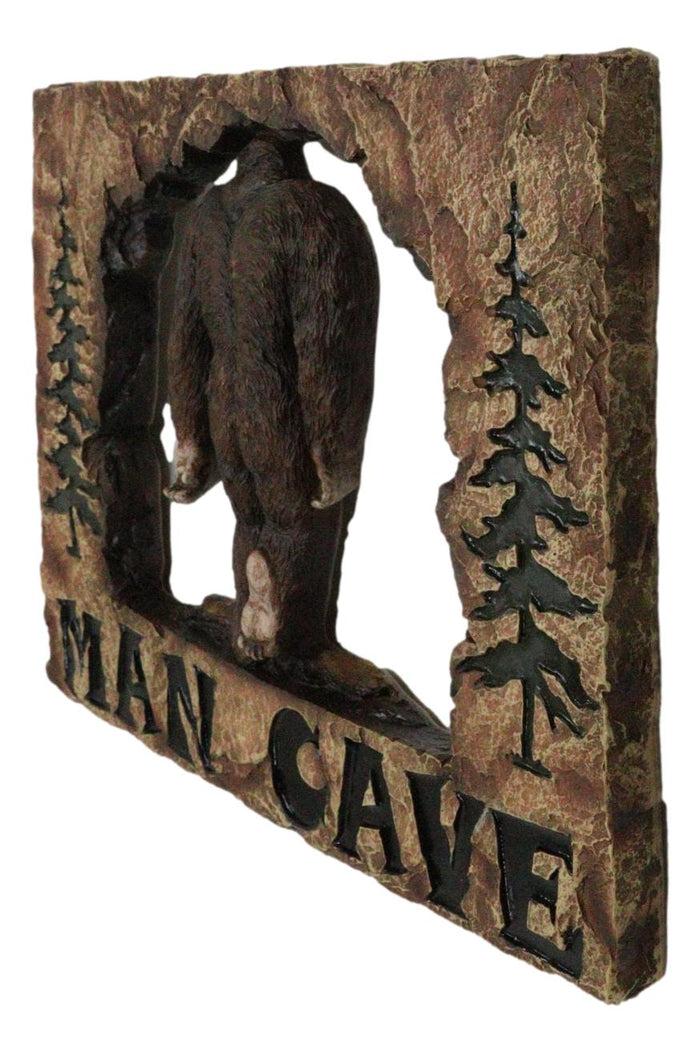 Ebros Gift Rustic Forest Sasquatch Big Foot By Pine Trees Entering Man Cave Wall Decor
