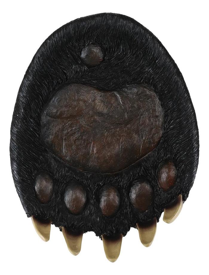 Ebros Gift Rustic Large Black Bear Paw With Claws Fruit Platter Candy Treat Bowl Plate 12"W