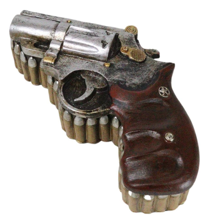 Ebros Gift Rustic Old World Western Country Cowboy Gun Pistol With Bullets Trinket Box