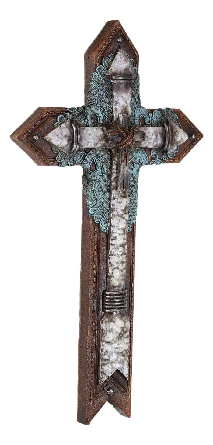 Ebros Gift Rustic Southwestern Boho Chic Art Arrows And Branch With Ropes Wall Cross Decor
