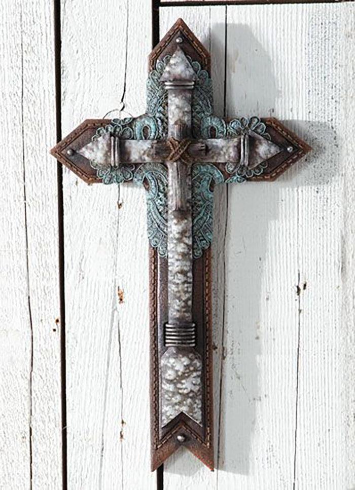 ebros gift Rustic Southwestern Boho Chic Art Arrows And Branch With Ropes Wall Cross Decor