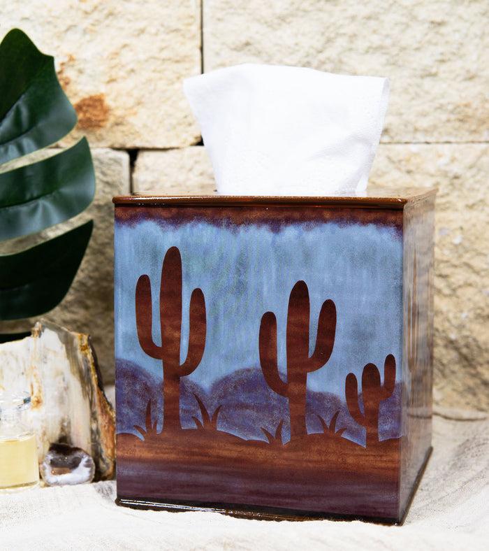 Ebros Gift Rustic Southwestern Desert Cactus Arizona Wilderness 5 Piece Powder Bathroom Set