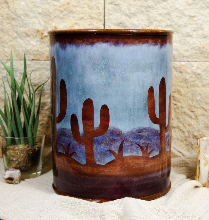 Ebros Gift Rustic Southwestern Desert Cactus Arizona Wilderness 5 Piece Powder Bathroom Set