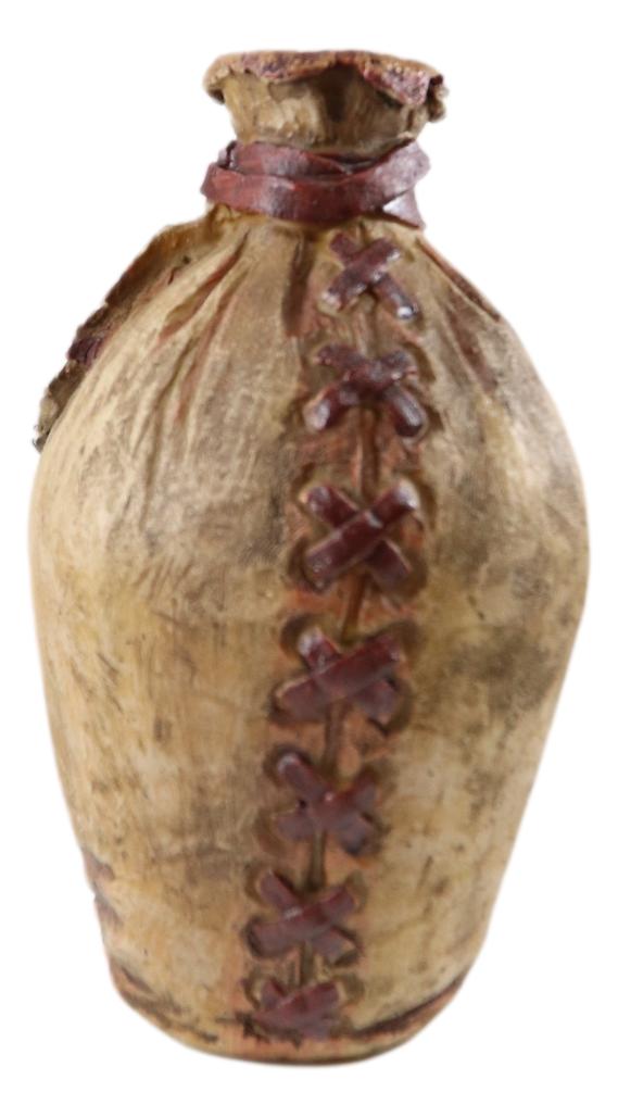 Ebros Gift Rustic Southwestern Indian 2 Wolves Dreamcatcher Feathers Floral Vase Sculpture