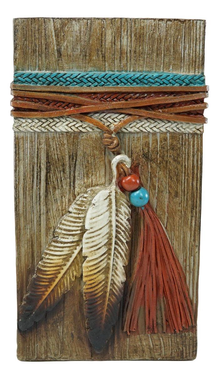Ebros Gift Rustic Southwestern Indian Dreamcatcher Eagle Feathers And Beads Floral Vase