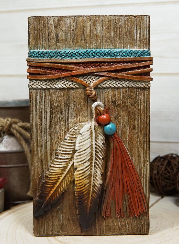 ebros gift Rustic Southwestern Indian Dreamcatcher Eagle Feathers And Beads Floral Vase