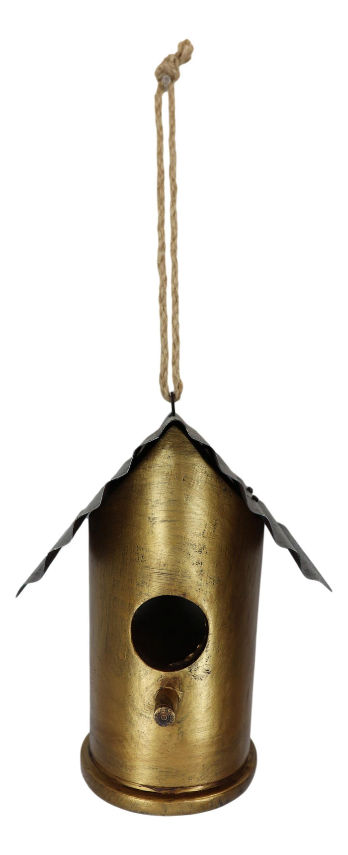Ebros Gift Rustic Western 12 Gauge Shotgun Ammo Bullet Shell Birdhouse Bird Feeder House