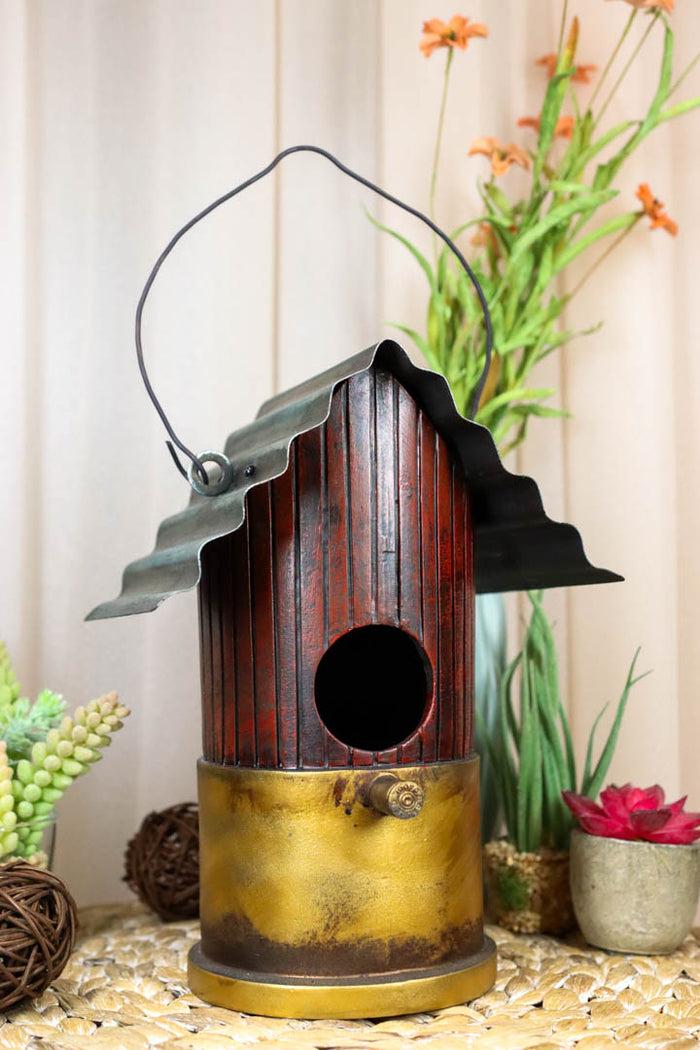 ebros gift Rustic Western 12 Gauge Shotgun Bullet Shell Casing Birdhouse Bird Feeder House