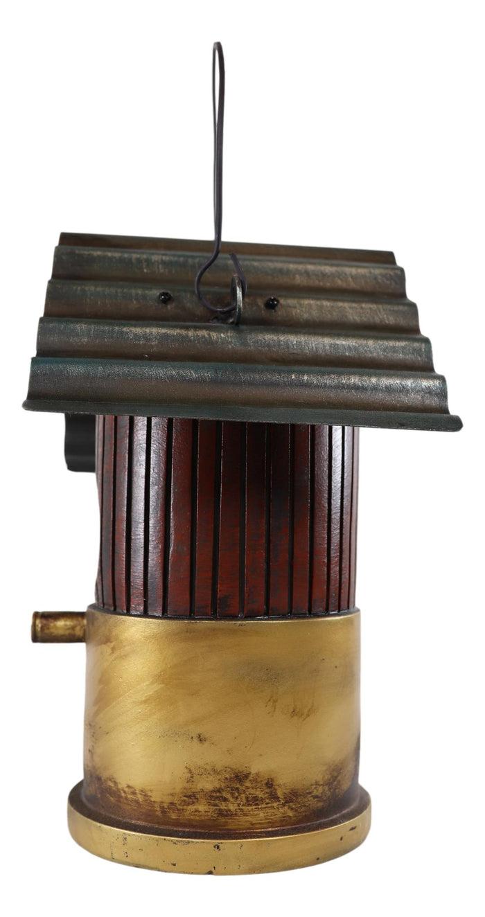 Ebros Gift Rustic Western 12 Gauge Shotgun Bullet Shell Casing Birdhouse Bird Feeder House