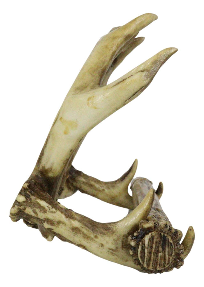 Ebros Gift Rustic Western 8 Point Buck Deer Antlers Toilet Paper Holder Bathroom Wall Decor