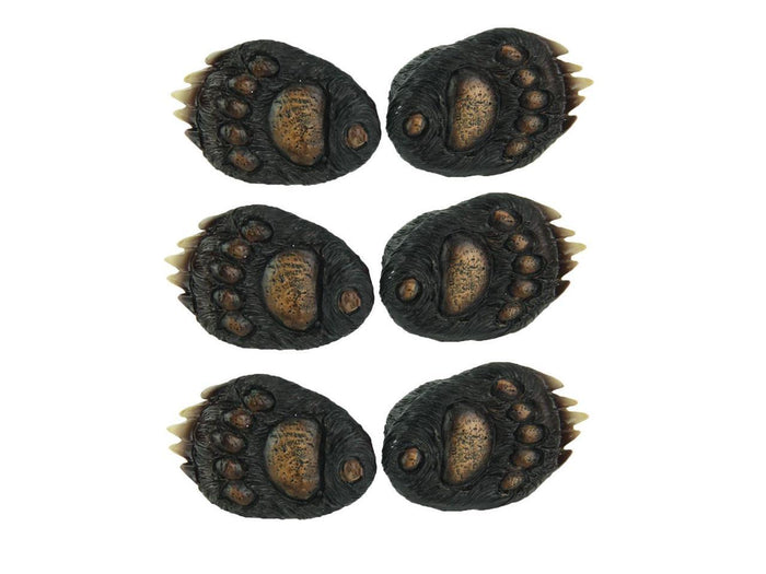ebros gift Rustic Western Black Bear Paw Drawer Cabinet Furniture Knobs Hardware Pack of 6