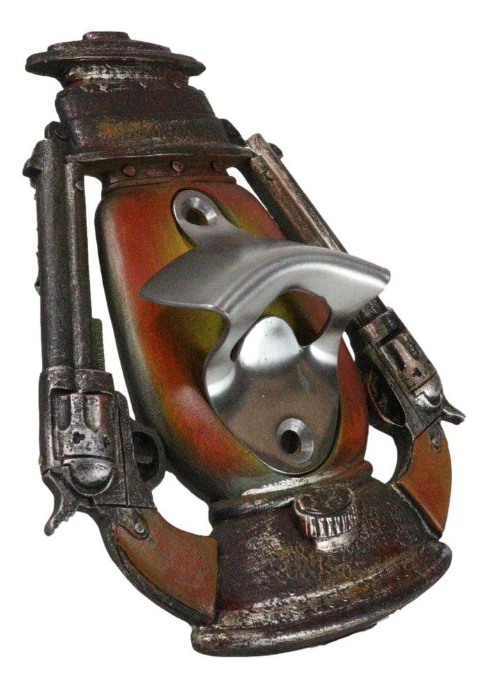 Ebros Gift Rustic Western Country 2 Cowboy Pistols Old Fashioned Lamp Wall Bottle Openers
