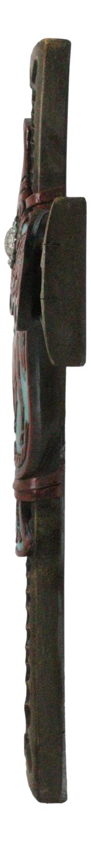 Ebros Gift Rustic Western Cowboy Fancy Horse Saddle With Concho And Floral Motif Wall Cross