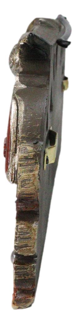 Ebros Gift Rustic Western Cowboy Hat With Dual Pistols Welcome Sign Wall Decor Plank