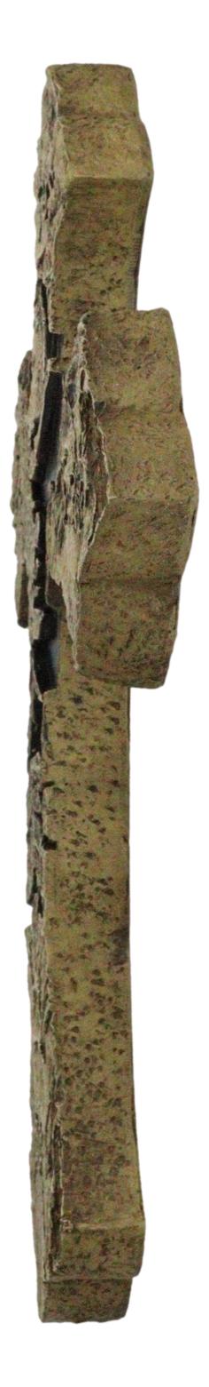 Ebros Gift Rustic Western Faux Stone Pray Love Lord Hope Cowboy Christian Wall Cross Decor