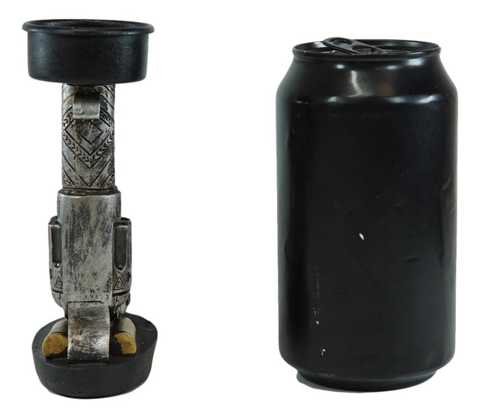 Ebros Gift Rustic Western Outlaw Cowboy Revolver Pistol Gun Votive Tea Light Candle Holder
