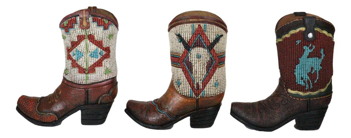 Ebros Gift Rustic Western Patriotic Texas State Flag Cowboy Boot Money Coin Piggy Bank