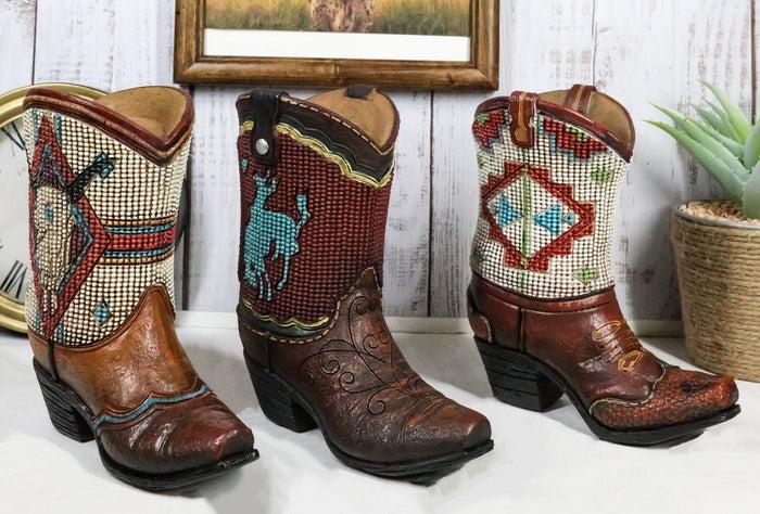 ebros gift Rustic Western Patriotic Texas State Flag Cowboy Boot Money Coin Piggy Bank