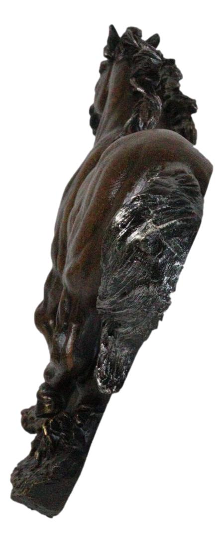 Ebros Gift Rustic Western Running Horses On Grasslands Wall Sculpture Relief Figurine 16"L