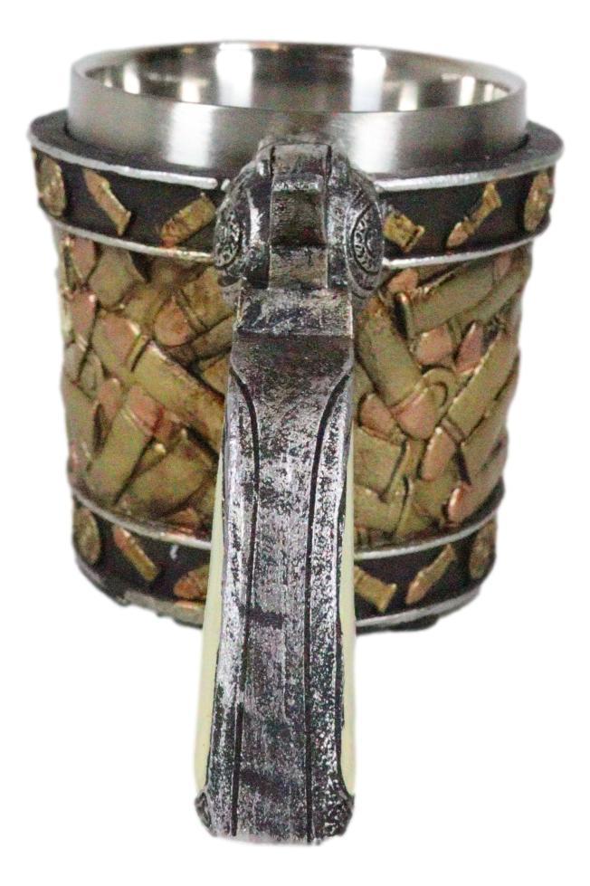 Ebros Gift Rustic Western Sheriff Cowboy Revolver Gun Pistol Bullet Shells Coffee Mug 8oz